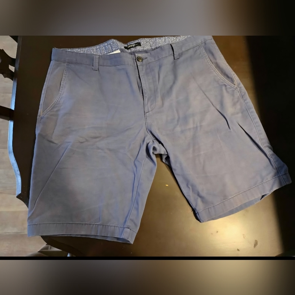 George Men's Flat Front Blue Shorts